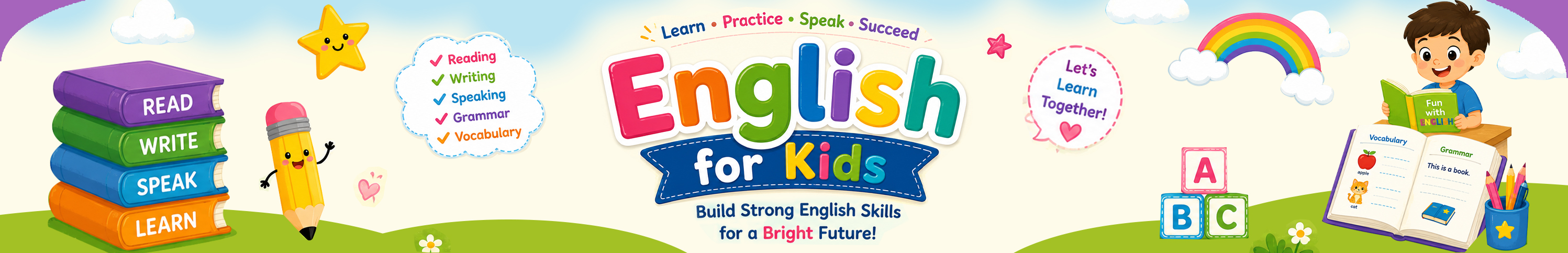 English for Kids Banner