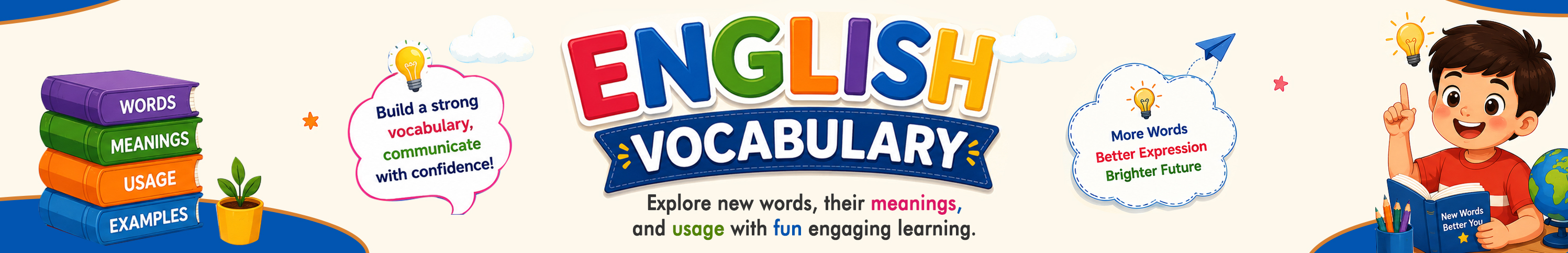 English Vocabulary Banner